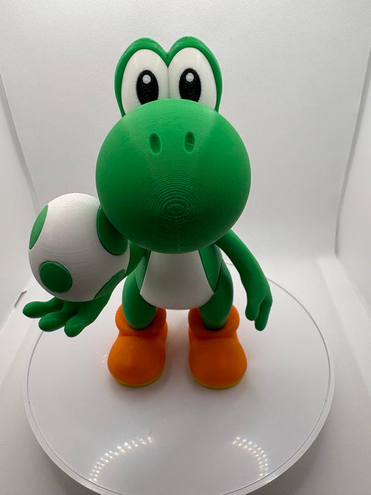 Super Mario Character - Yoshi holding an egg