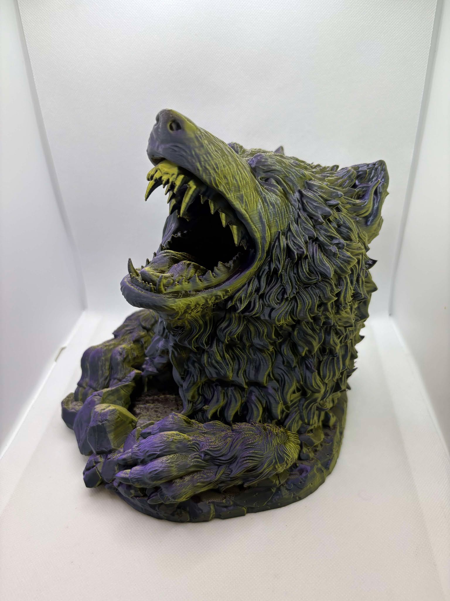 Wolf Dice Tower, D&D, DnD, Dice Game, 3D printed Dice Tower