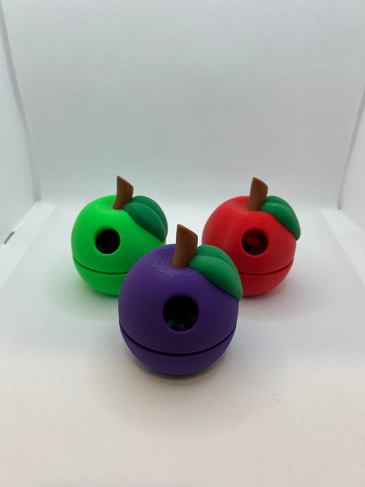 teacher's gift, end of school year gift, 3D printed gift, Ottawa 3D printed, Apple with worm, colorful