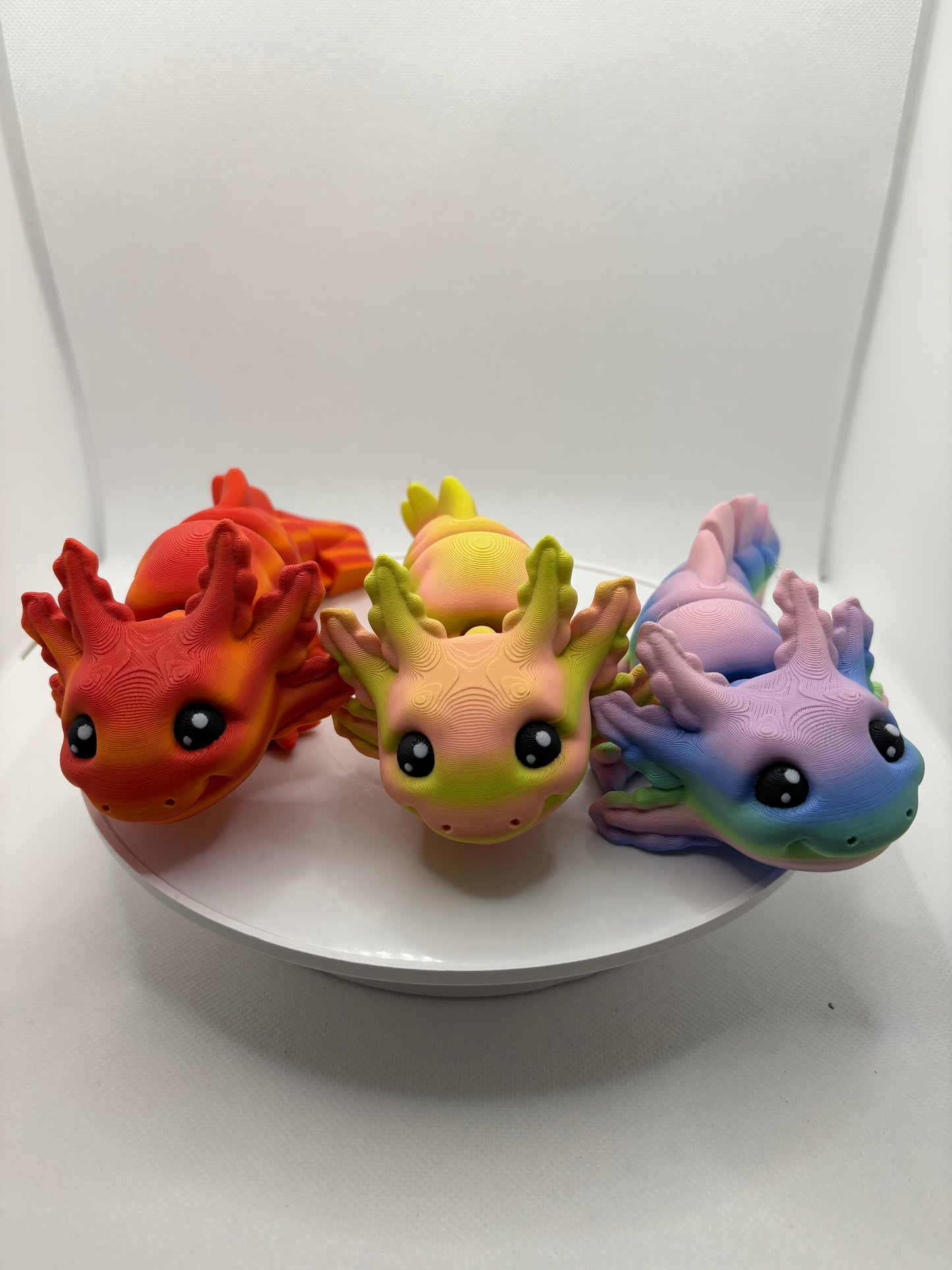 Axolotl, articulated Axolotl, 3D Printed Axolotl, cutest gift ever