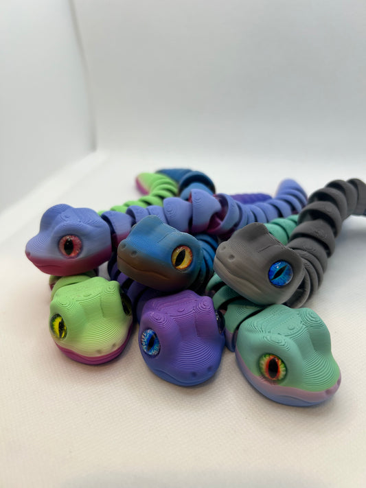 Snakes with Eyes, 3D printed snakes, 3D prints, cutest 3d prints, Ottawa 3D prints, Orleans 3D prints, best 3D prints