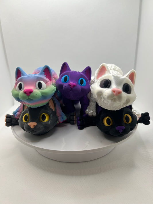 3D Printed articulated Cat, Cat lover, perfect gift, cutest 3D print