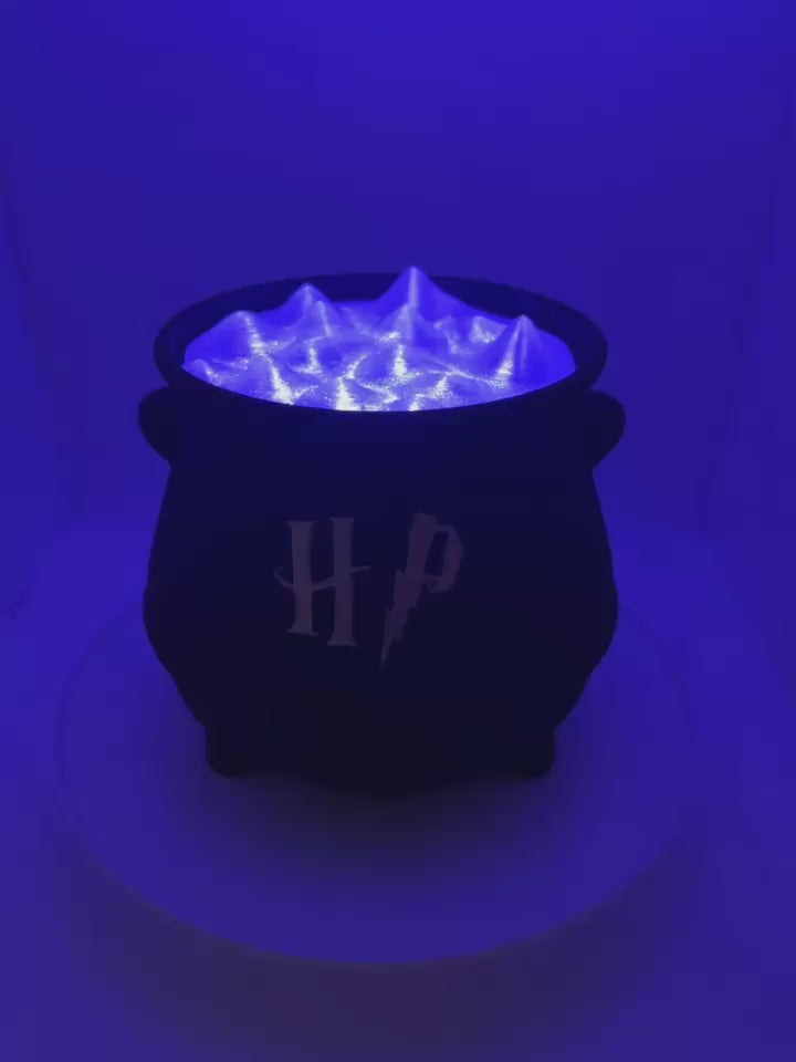 Harry Potter Cauldron, 3D printed Harry Potter Art, Light Box