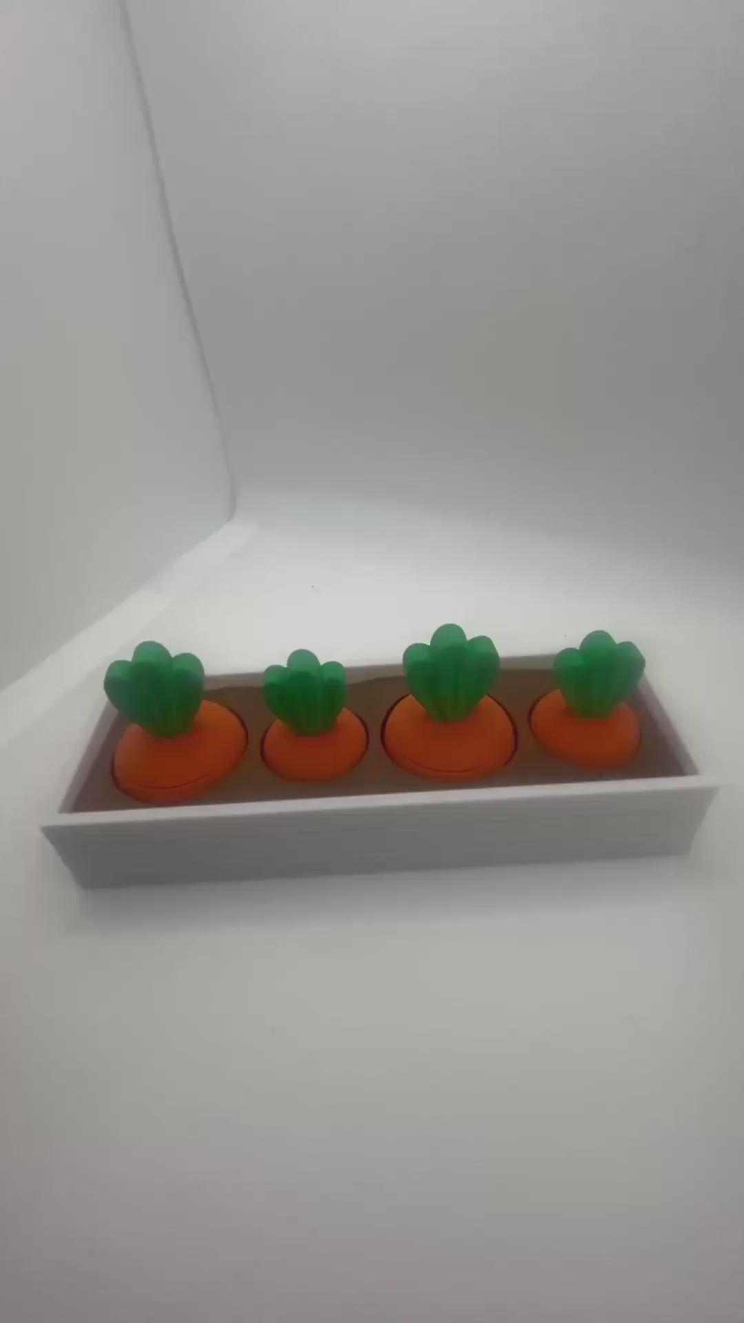 3D printed montessori toys, carrot garden, veggie garden, fidget toy, 3d printed fidget toy