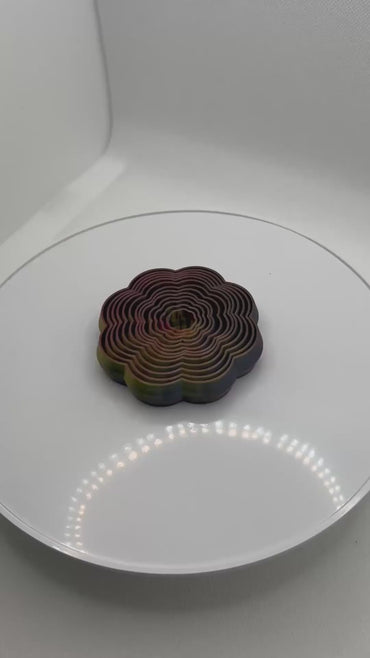 Fidget toys, flower shaped 3D prints, 3d printed fidget toys