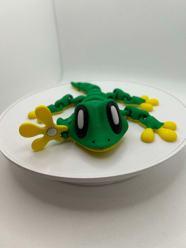 articulated 3D printed gecko