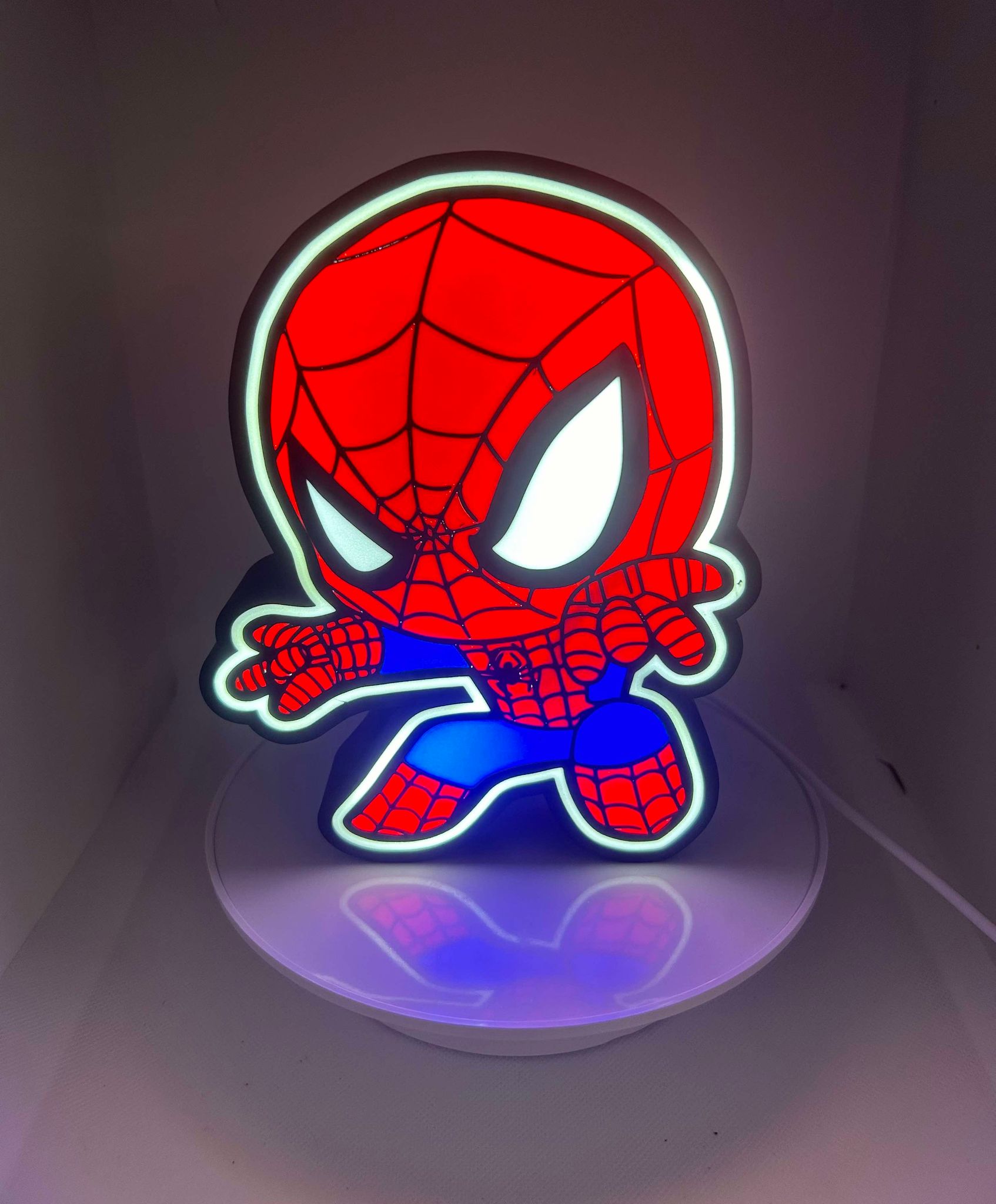 Baby Spiderman light box, 3D printed Light Box, Spiderman the Movie, awesome gift, birthday gift, spiderman lover