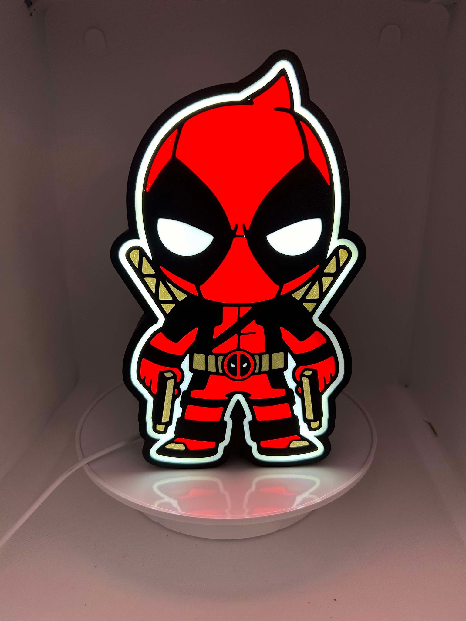 Baby deadpool, deadpool the movie, deadpool light box, light box, 3D printed deadpool, best gift ever