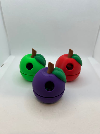 teacher's gift, end of school year gift, 3D printed gift, Ottawa 3D printed, Apple with worm, colorful