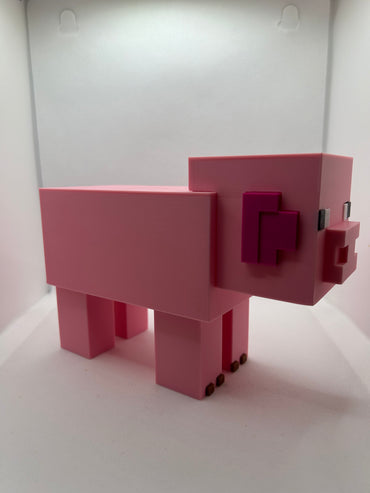 Piggy Bank, Perfect Gift, Minecraft 3D Print, Minecraft Art, Minecraft Pig