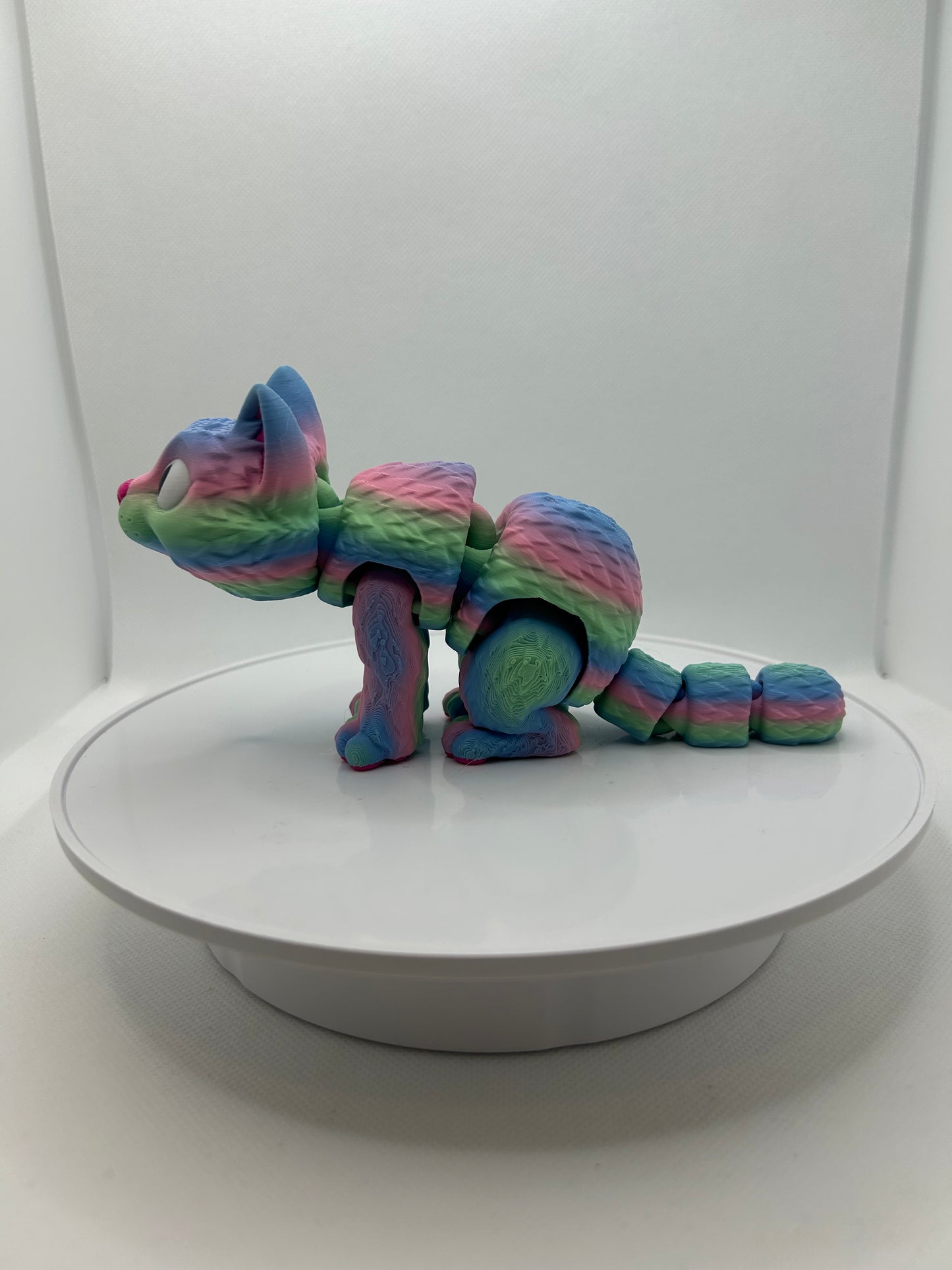 3D Printed articulated Cat, Cat lover, perfect gift, cutest 3D print