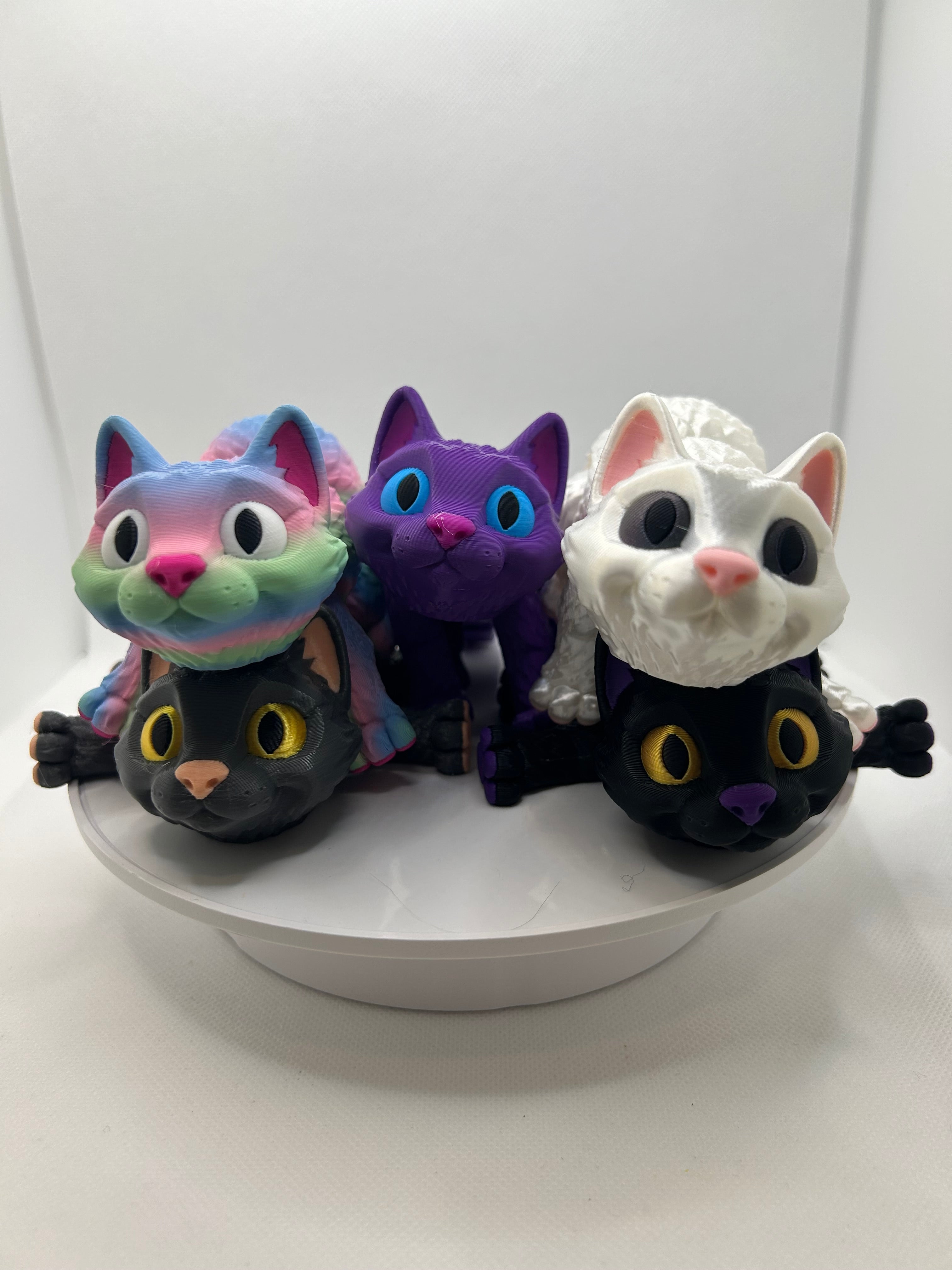 3D Printed articulated Cat, Cat lover, perfect gift, cutest 3D print