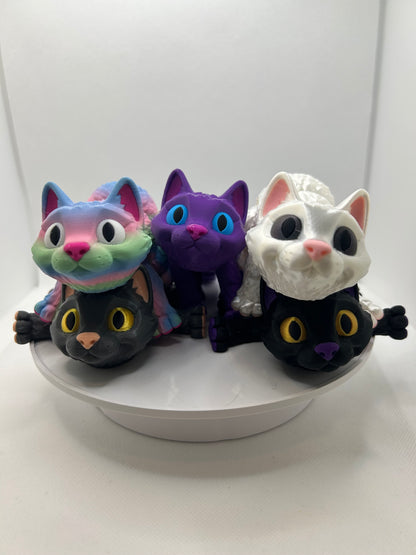 3D Printed articulated Cat, Cat lover, perfect gift, cutest 3D print