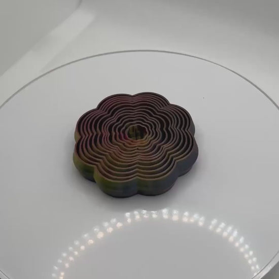 Fidget toys, flower shaped 3D prints, 3d printed fidget toys